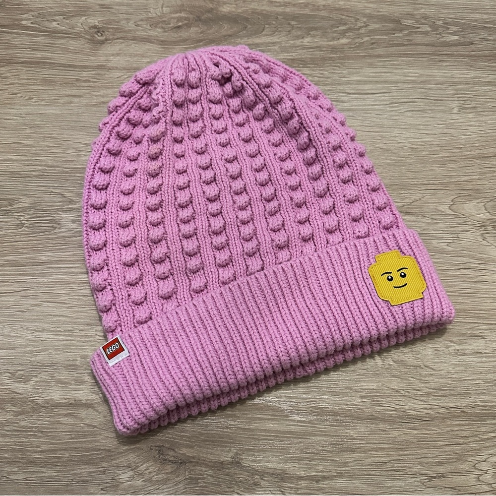 Lego x Target ONE SIZE Pink Slouchy Textured Knit Beanie Hat